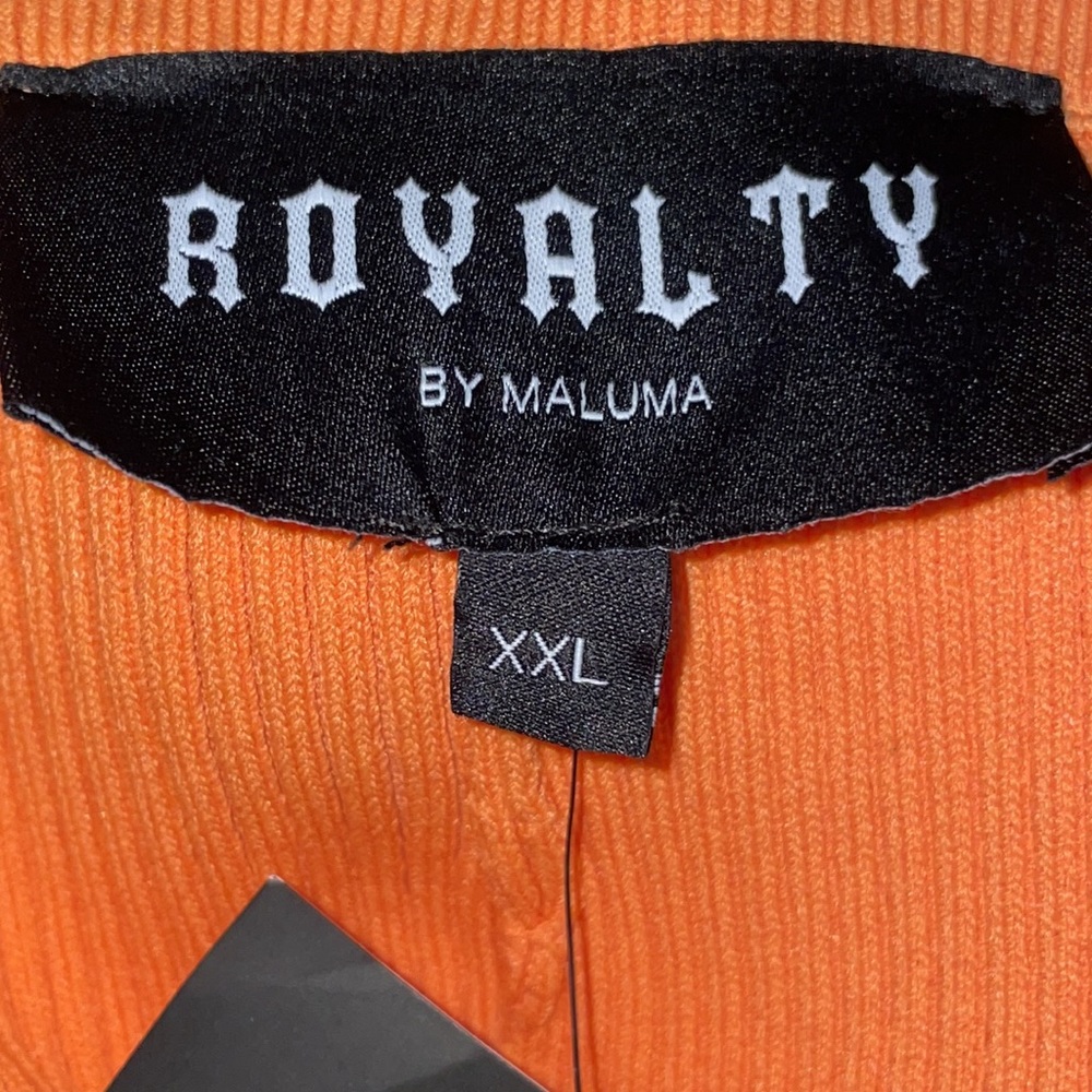 NEW Royalty Maluma Ribbed Orange Sweater Pants BIRD OF PARADISE, PLUS SIZE XXL - Picture 5 of 16